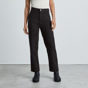 Everlane The Moleskin Way-High Pant Black Base - Size 12